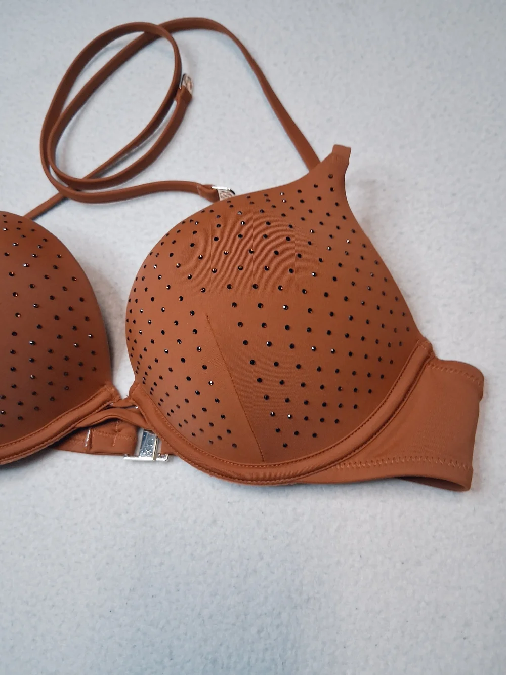 Victoria's Secret Tan Padded Halter Bikini Top - Picture 2 of 5